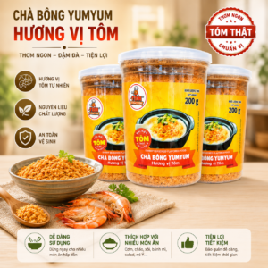chà bông hương vị tôm