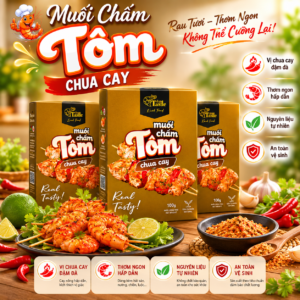 muối chấm tôm chua cay